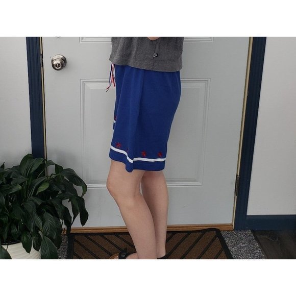 Vintage‎ 90s Blue Shorts with Stars - Picture 2 of 4